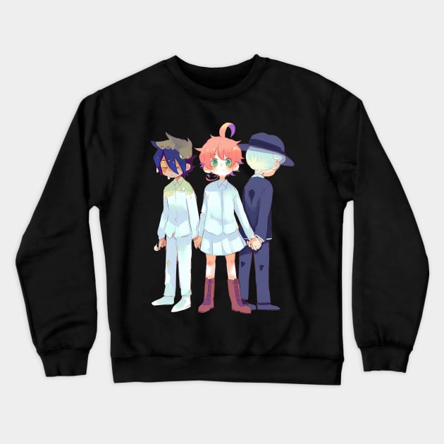 Cute Trio The Promised Neverland Crewneck Sweatshirt by TaivalkonAriel